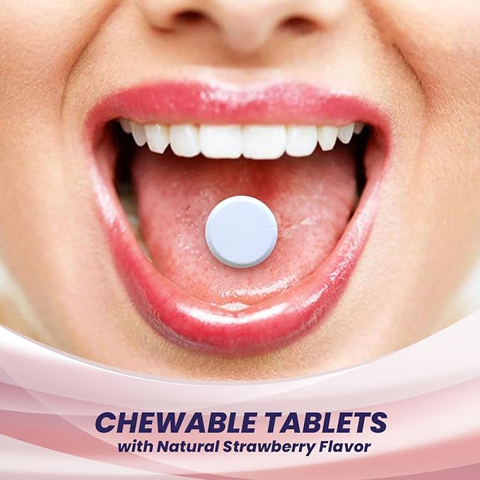 Shiny Leaf Bariatric Calcium Citrate 600mg - Supplement for Bariatric Surgery Patients, 60 Ct Chewable Tablets with Magnesium, Vitamin D3, Natural Strawberry Flavor, Vegetarian (4 Months)