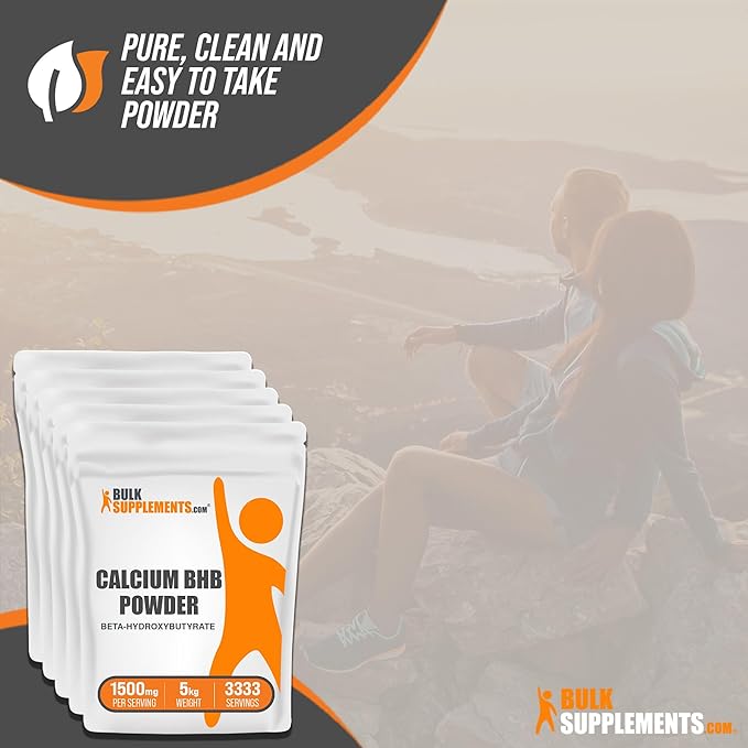 BulkSupplements.com Calcium BHB Powder - Keto BHB Supplement - Beta Hydroxybutyrate Powder - BHB Salts Powder - Keto Supplements - BHB Exogenous Ketones Powder (5 Kilograms - 11 lbs)