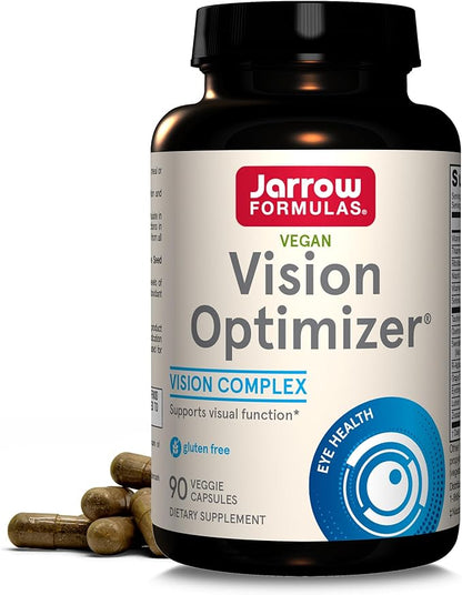 Jarrow Formulas® Vision Optimizer, Dietary Supplement, Vision Complex, Supports Visual Function, 90 Capsules, Up to a 30 Day Supply