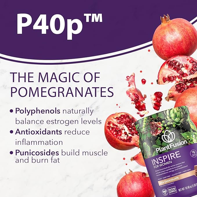 PlantFusion Inspire Plant Protein Powder for Women - Low Carb Protein Powder for Lean Muscle Support - Keto, Gluten Free, Soy Free, Non-Dairy, No Sugar, Non-GMO - Natural-No Stevia 0.85 lb