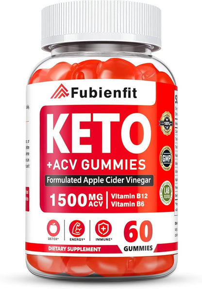 Keto ACV Gummies Extreme 1500MG Keto Gummies Organic Apple Cider Vinegar Advanced Formulated with Pomegranate Beet Juice Powder B12 Vegan Non GMO 58 Gummys