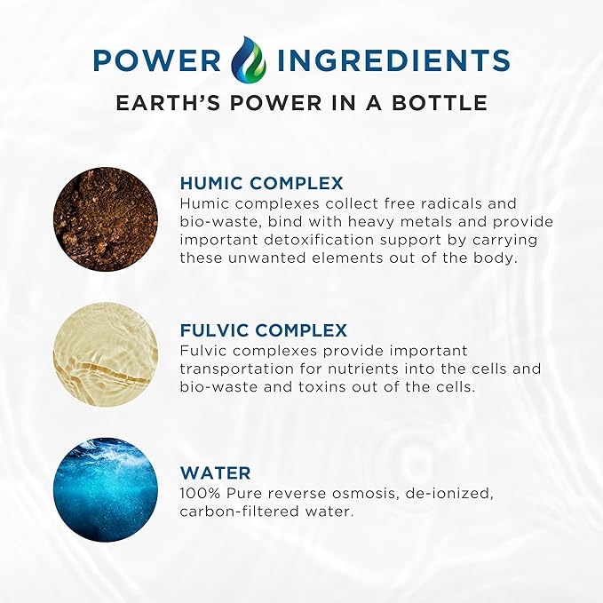 Micro-Boost Humic Mineral Blend | Plant-Based Multi Minerals Supplement & Electrolytes Liquid (Micro-Boost)