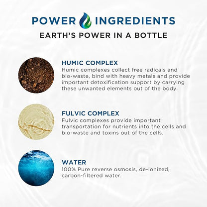 Micro-Boost Humic Mineral Blend | Plant-Based Multi Minerals Supplement & Electrolytes Liquid (Micro-Boost)