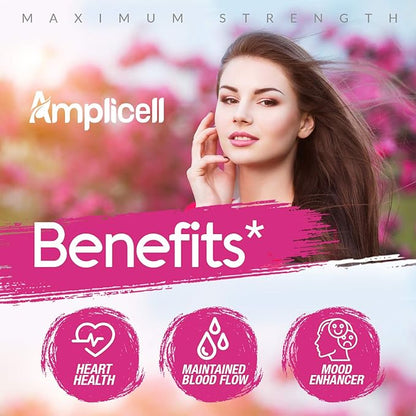 Female Enhancement - Libido Booster for Women - Hormone Balance for Women - Intimacy & Mood Support - Energy Pills with Epimedium, Dong Quai, Ginseng, Maca Root Powder & Multi-Vitamins A, B12 - 60 Ct