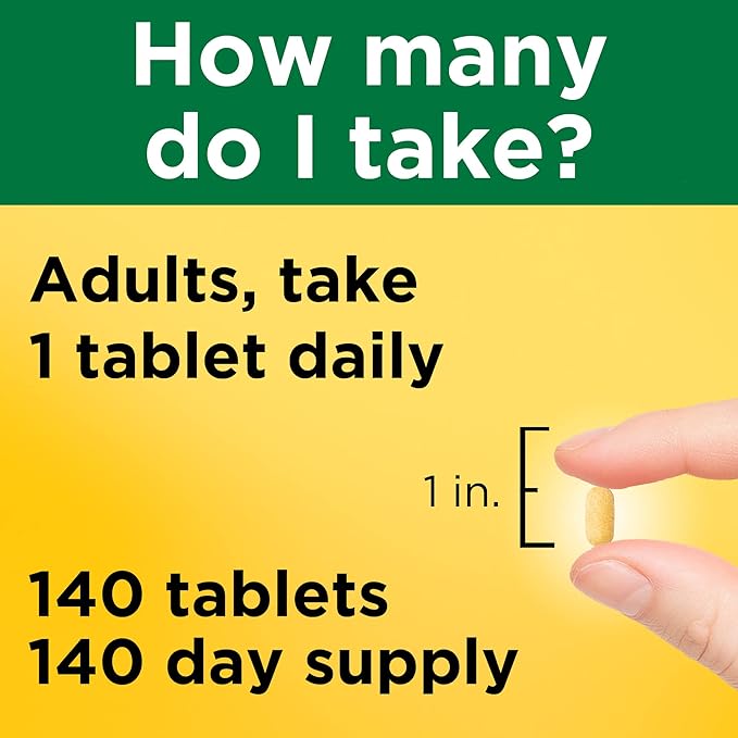 Nature Made Super B Complex with Vitamin C and Folic Acid, Dietary Supplement for Immune Support, 140 Tablets, 140 Day Supply