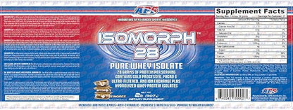 APS Nutrition Isomorph Protein Powder Supplement, Whey Protein Isolate, Ultra- Filtered, 28g Protein, S'Mores, 2 Pound (Pack of 1)