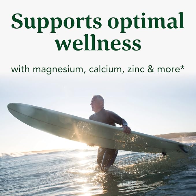 MegaFood Balanced Minerals - Calcium, Fermented Magnesium Glycinate, Zinc, Selenium, GTF Chromium, Molybdenum, Nettle Leaf, Horsetail Leaf - Made Without 9 Food Allergens - 90 Tablets (30 Servings)