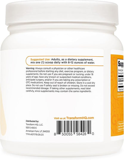 TransformHQ L-Glutamine Powder 500g (Tropical Whip) - Gluten Free, Non-GMO