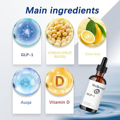 GLP-1 Drops Supplement Drops, for Men&Women 1Fl Oz (1PCS)