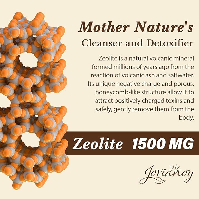 2300 MG Zeolite Detox Capsules, Organic Activated Charcoal, Bentonite Clay, 1-2 µm Clinoptilolite, Maximum Absorption, Gut Liver Detox Cleanse Full Body for Women Men, 90 Capsules
