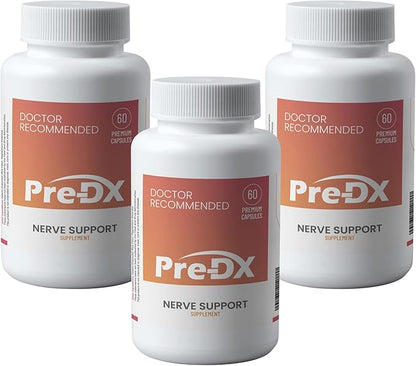 Nerve Support Supplement - Advanced L-Methylfolate Multivitamin w/Vitamin B-Complex & More for Immune Support - 3rd Party Tested L-methylfolate Supplement - 60 Capsules per Bottle (3 Pack)