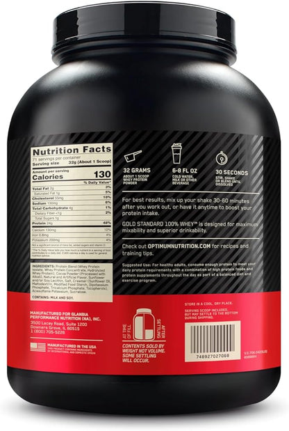 Optimum Nutrition Gold Standard 100% Whey Protein Powder, Chocolate Coconut, 5 Pound (Packaging May Vary)