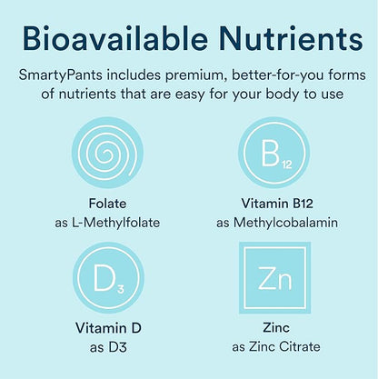 SmartyPants Multivitamin for Men & Women: Multivitamin Gummies with Vitamin D3, C, Vitamin B12, B6, Vitamin A, K & Zinc, Omega 3 Fish Oil (EPA/DHA), Gluten Free, 180 Count (30 Day Supply)