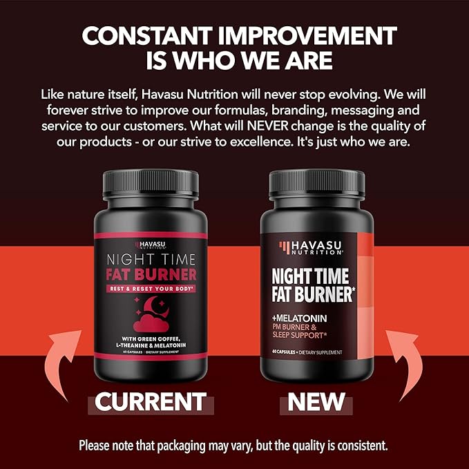 Night Time Fat Burner for Men and Women - Appetite Suppressant for Weight Loss with Melatonin for Sleep Support - Weight Loss Supplement and Metabolism Booster - 2 Month Supply Weight Loss Pills