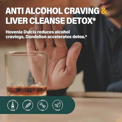 Kudzu Root Drops, Herbal Extract Blend Support Liver Health, Liver Cleanse Detox. 2oz