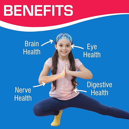 Vitamins for Kids Multivitamin with Iron - 120 Chewable Tiger Tablets with Vitamins A, B-Complex, C, D, E, Iron, Calcium, Magnesium, Zinc, and More - Natural Berry Flavor - AVED Kids