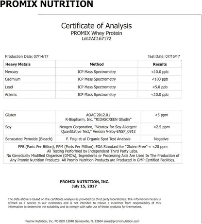 Promix Whey Protein Powder, Raw Chocolate - 5lb Bulk - Grass-Fed & 100% All Natural - ­Post Workout Fitness & Nutrition Shakes, Smoothies, Baking & Cooking Recipes - Gluten-Free & Keto-Friendly