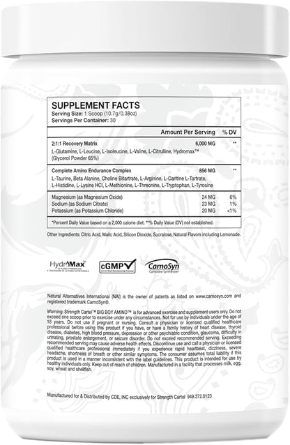 Big Boy Aminos Lemon Cake, 30 Servings (Pack of 1)