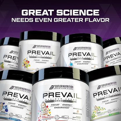 Prevail Pre Workout Powder with Nootropics Pre-Workout Drink for Men and Women Lazer Focus and Energy Stim Pre Workout with L-Citrulline Alpha GPC and L Tyrosine , 40 Scoops (Tropical Punch)
