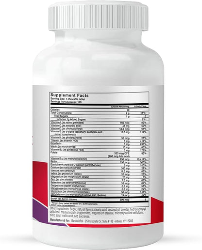 BariatricPal "All-in-ONE Chewable Multivitamin with Calcium Citrate & Iron - Mixed Berry (30-Day Supply)