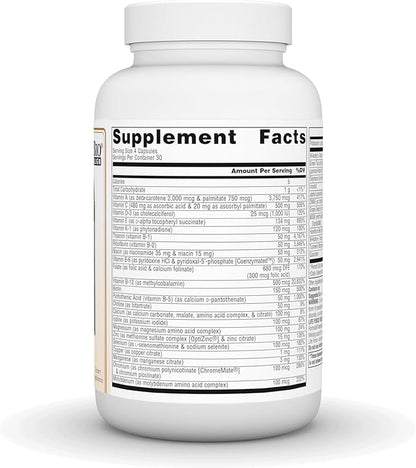 Source Naturals Life Force Multiple Iron Free Daily Multivitamin High Potency Essential Vitamins, Minerals, Antioxidants & Nutrients - Energy & Immune Boost* - 120 Capsules