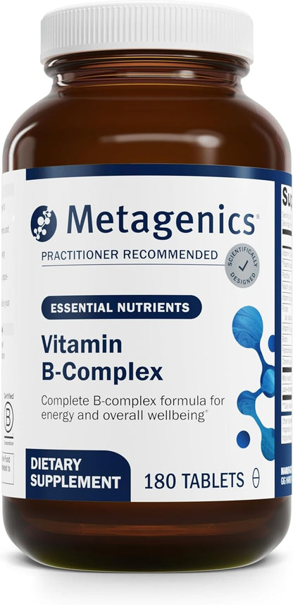 Metagenics B Vitamin Complex - Energy Support & Healthy Stress Response* - with Vitamin B6 & B12 - Vegetarian & Gluten-Free - 180 Count