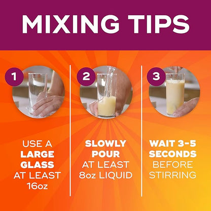 Metamucil Fizzy Fiber Supplement + Vitamins, Plant Based Psyllium Fiber Powder with Vitamins C, D & B12, Daily Supplement for Regularity + Metabolism of Fats and Proteins, Citrus Flavor, 90 Servings