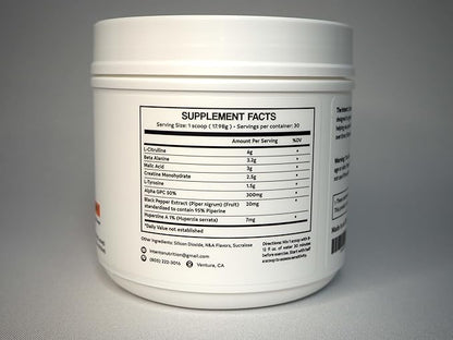 Pre workout - Stim Free, Caffeine Free, Energy, Endurance, Focus, Strength