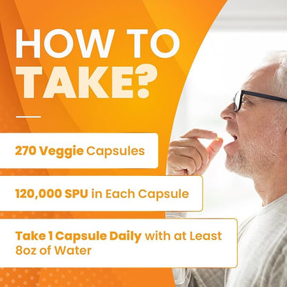 Doctor's Best High Potency Serrapeptase, Supports Healthy Sinuses and a Healthy Immune System, Non-GMO, Gluten Free, Vegan, 120, 000 SPU, 270 Veggie Caps
