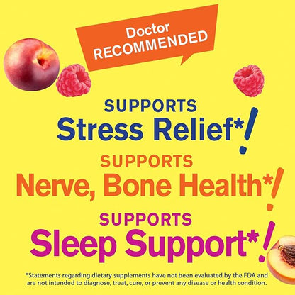 Magnesium Citrate Gummies 250mg - Highly Absorbable Stress Relief, and Sleep Support Chewable Supplement, Gluten-Free, Non-GMO - Natural Sourced Flavors - 90 Gummies