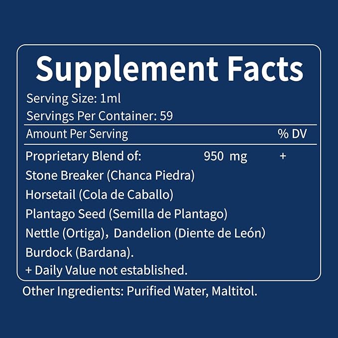 Chanca Piedra Herbal Tincture, Extract with Stone Breaker, for Kidney Stones Dissolve, Kidney Cleanse Support & Detox Support. 2oz