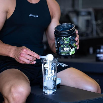 RYSE Up Supplements Noel Deyzel x Pre Workout | Intense Pumps, Energy, & Focus | Citrulline & Beta Alanine | 400mg Total Caffeine | 40 Servings (Green Apple)