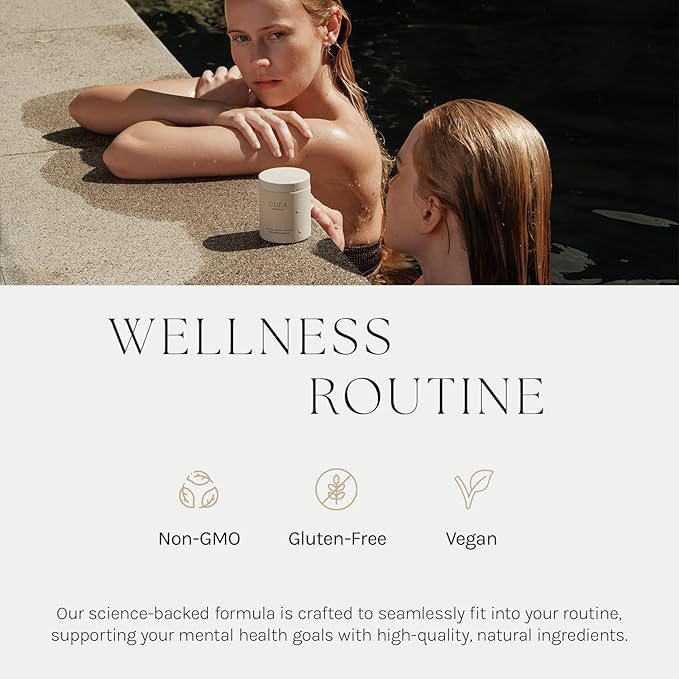 UDEA Wellness - The Mood Pill Daily Supplement For Cognitive Support | Clean Supplements for Vitality (30 Capsules)