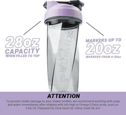 HELIMIX 2.0 Vortex Blender Shaker Bottle Holds upto 28oz | No Blending Ball or Whisk | USA Made | Portable Pre Workout Whey Protein Drink Shaker Cup | Mixes Cocktails Smoothies Shakes | Top Rack Safe