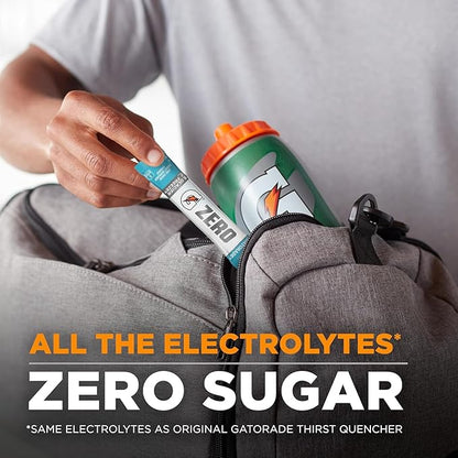 Gatorade G Zero Powder, Glacier Freeze, 0.10 oz Packets (120 Pack)