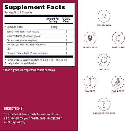 Kroeger Herb, Candida Formula #2, Cleanse Support Supplement for Women & Men - Helps Maintain Yeast and Candida Levels - Intestinal Supplement - Healthy Flora - Vegetarian, Non-GMO -Made is USA