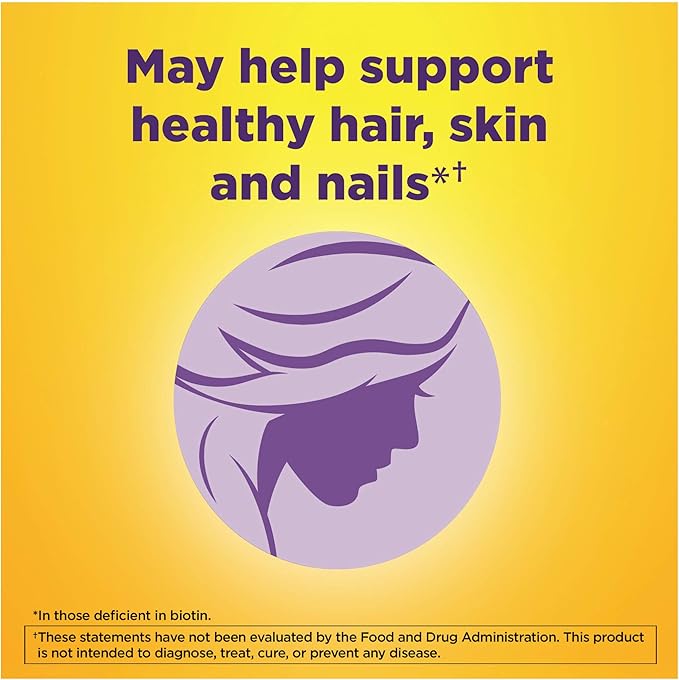 Maximum Strength Biotin 5000 mcg Softgels, 50 Count