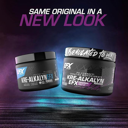EFX Sports Kre-Alkalyn EFX Powder | pH Correct Creatine Monohydrate Powder Supplement | Strength, Muscle Growth & Performance | 66 Servings (Unflavored)