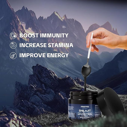 Shilajit Pure Himalayan Organic Shilajit Resin - Gold Grade 100% Pure Shilajit for Men & Women | with Fulvic Acid & 85+ Trace Minerals