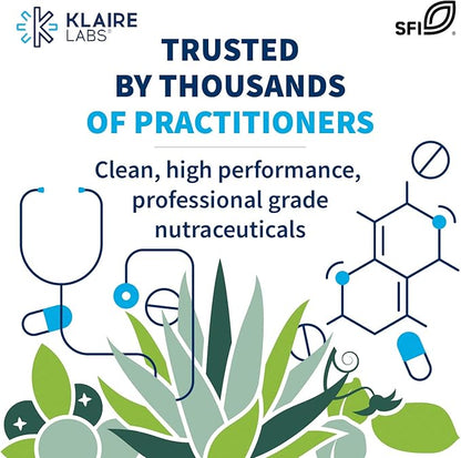 Klaire Labs L Glutamine Powder - 5000mg Free-Form & Hypoallergenic Amino Acid - Supports Muscle Recovery, Immune Support and GI Health - Non Dairy & Gluten Free (351 G / 60 Servings)