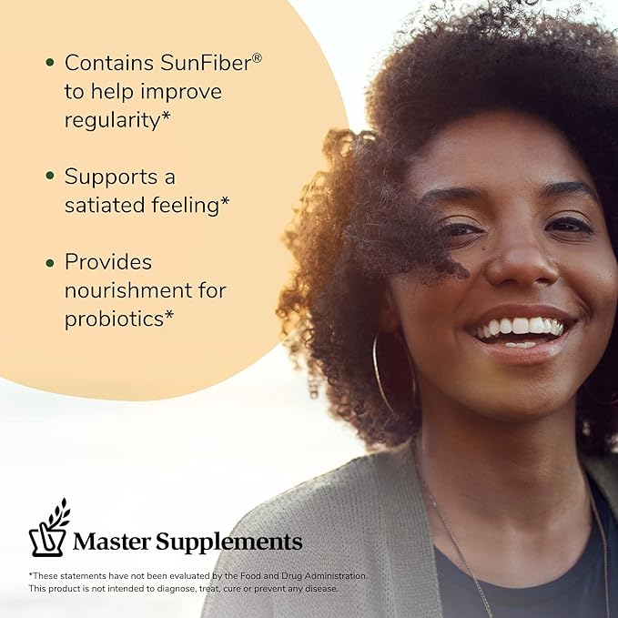 Master Supplements TruFiber - 6.35 oz - Prebiotic Fiber to Help Boost Probiotic Growth - Supports Digestive Health - Vegan, Gluten Free - 50 Servings