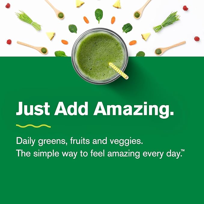 Amazing Grass Greens Trio: Greens Powder with Wheatgrass, Alfalfa, & Barley Grass, Rich Source of Chlorophyll, 30 Servings