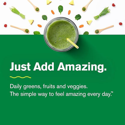Amazing Grass Greens Trio: Greens Powder with Wheatgrass, Alfalfa, & Barley Grass, Rich Source of Chlorophyll, 30 Servings