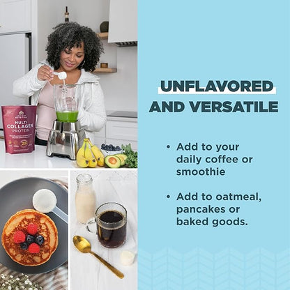 Ancient Nutrition Collagen Powder Protein with Probiotics, Unflavored Multi Collagen Protein with Vitamin C, 100 Servings, Hydrolyzed Collagen Peptides Supports Skin and Nails, Gut Health, 35.6 oz