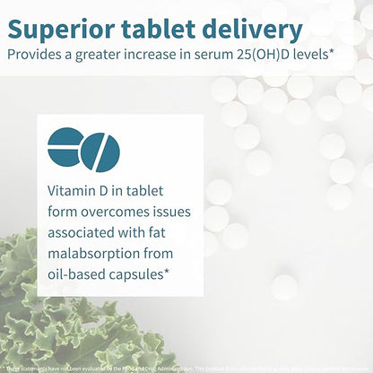 Igennus Healthcare Nutrition Natural Vegan Vitamin D3 1000IU, 365 Tablets, 100% Plant-Based Algae Cholecalciferol & Non-GMO, Immune, Bones & Teeth, 1-Year Supply