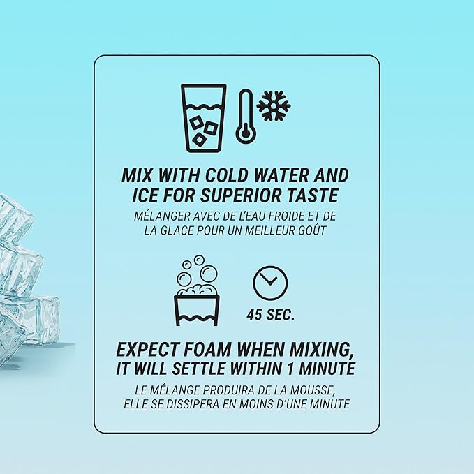 Protein Refresher (25 Servings) - Revolutionary Juice-Type Whey Protein Powder for Fitness, Bodybuilding, Gym, or for Bigger Protein Intake (25 Scoops, Lemon Iced Tea)