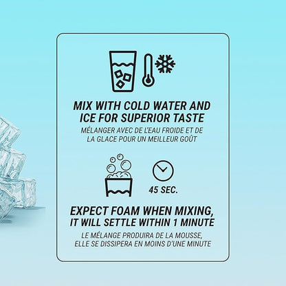 Protein Refresher (25 Servings) - Revolutionary Juice-Type Whey Protein Powder for Fitness, Bodybuilding, Gym, or for Bigger Protein Intake (25 Scoops, Lemon Iced Tea)