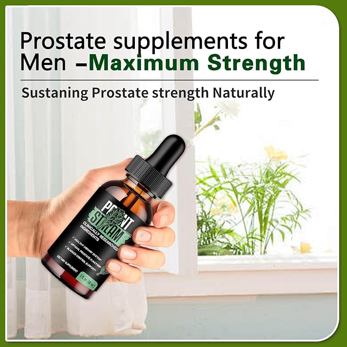 Potent Stream Drops, PotentStream Prostate Health Supplements, Prostate Stream Drops Prostate Supplements for Men, Official Formula (6 Fl Oz (Pack of 3))