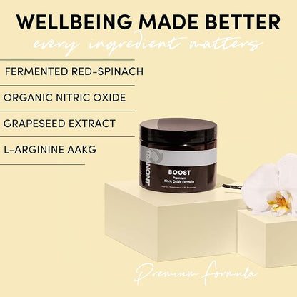 Tranont Boost - Advanced Nitric Oxide Supplements for Women & Men. Peak Performance, Energy, & Focus - Nitric Oxide, L-Arginine, Antioxidants for Improved Mental Clarity & Strong Muscles - 60 Capsules