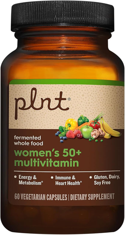 Fermented Whole Food WomenaTMs 50+ Multivitamin (60 Vegetarian Capsules)